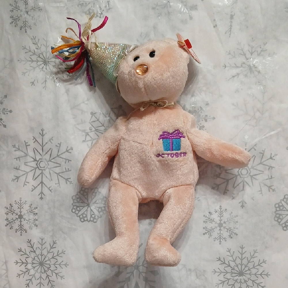 🍊3/$15🍊 Ty October Birthday Beanie Baby